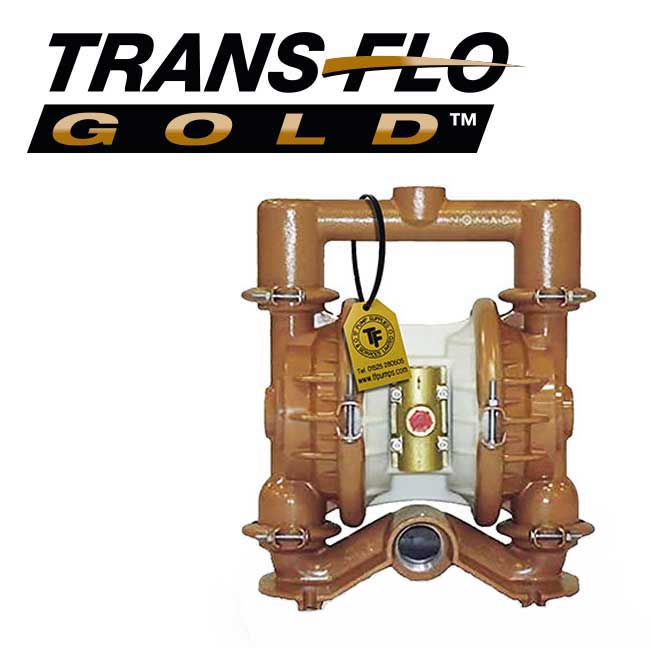 Ductile Iron Buna Nomad 50-212974-50 2 NPT Trans-FLO Gold AODD Pump N/Nitrile Diaphragms 