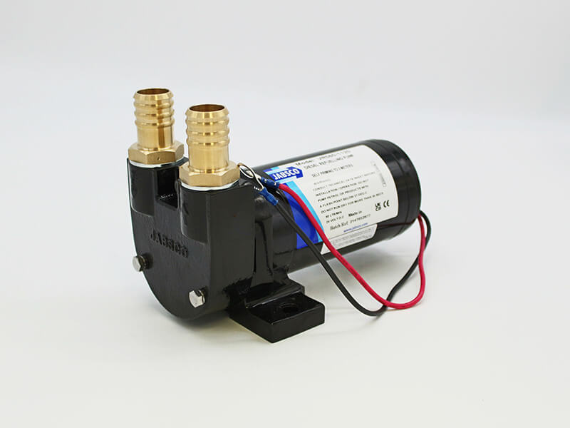 Pompe de transfert diesel VR050 Jabsco 50L/min - 12V ou 24 V + interrupteur  et raccords ø25mm
