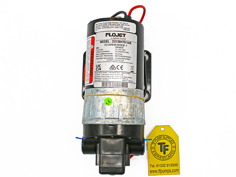 Flojet Duplex II Diaphragm Pump 12V - D3131E5011AR - 6.1 LPM E/E SW60 BP R Flojet Duplex II Diaphragm Pump 12V - D3131E5011AR - 6.1 LPM E/E SW60 BP R