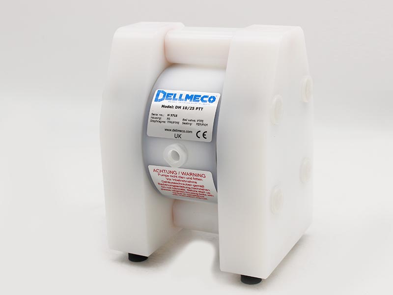 Dellmeco DM Diaphragm Pump 3/8" BSP PE / PTFE - DM10/25-PTT Dellmeco DM Diaphragm Pump 3/8" BSP PE / PTFE - DM10/25-PTT