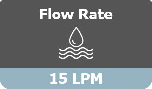 flow rate 22 7 lpm icon