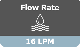 flow rate 16 lpm icon