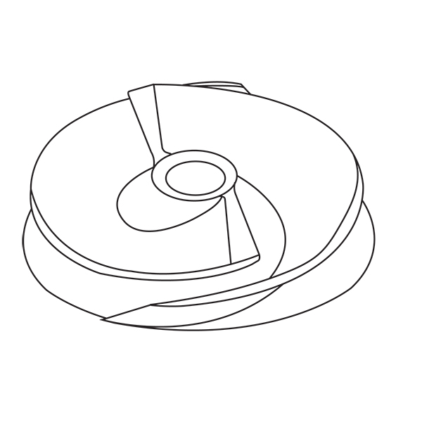 cutter impeller line drawing